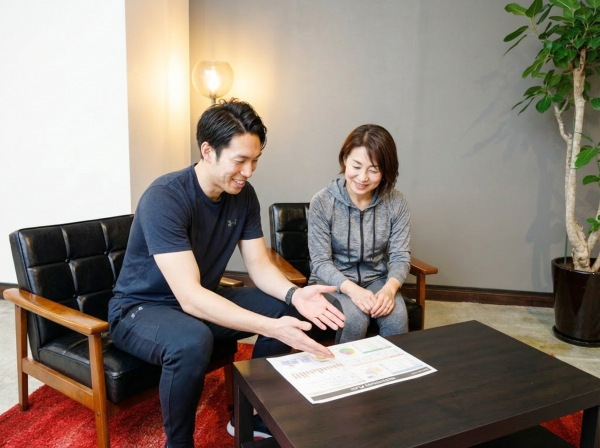 食事指導の様子